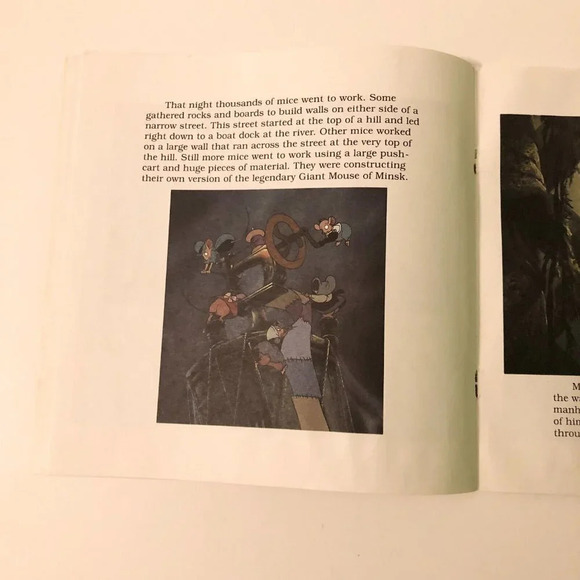 Vintage 1986 Lot of 2 An American Tail  Books Little Lost Fievel The Moss Street - Picture 8 of 16